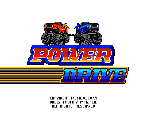 Power Drive Title Screen